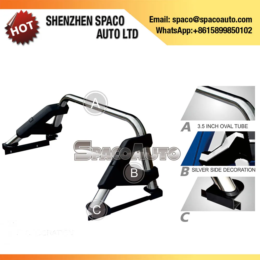 Забрать 4x4 Спорт ролл бар для грузовых автомобилей Toyota Hilux Vigo Revo Navara DMAX L200 NP300 bt50