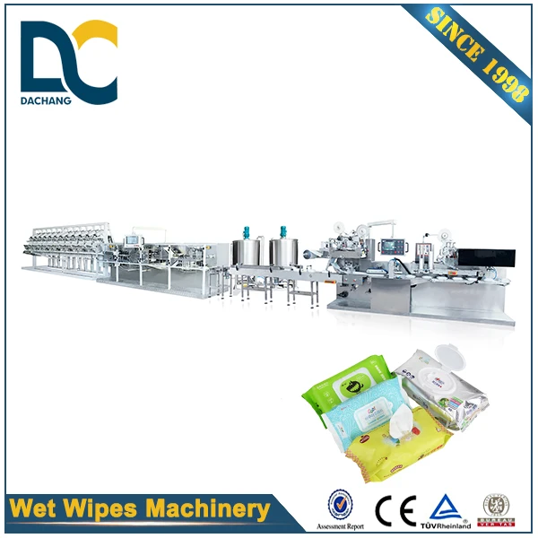 DLF Baby Wet Tissue Production Line - 2700L + DLP - 340B + DLM - 20 Full - Auto about 24KW 380V 50HZ DACHANG CN;FUJ 1year CE