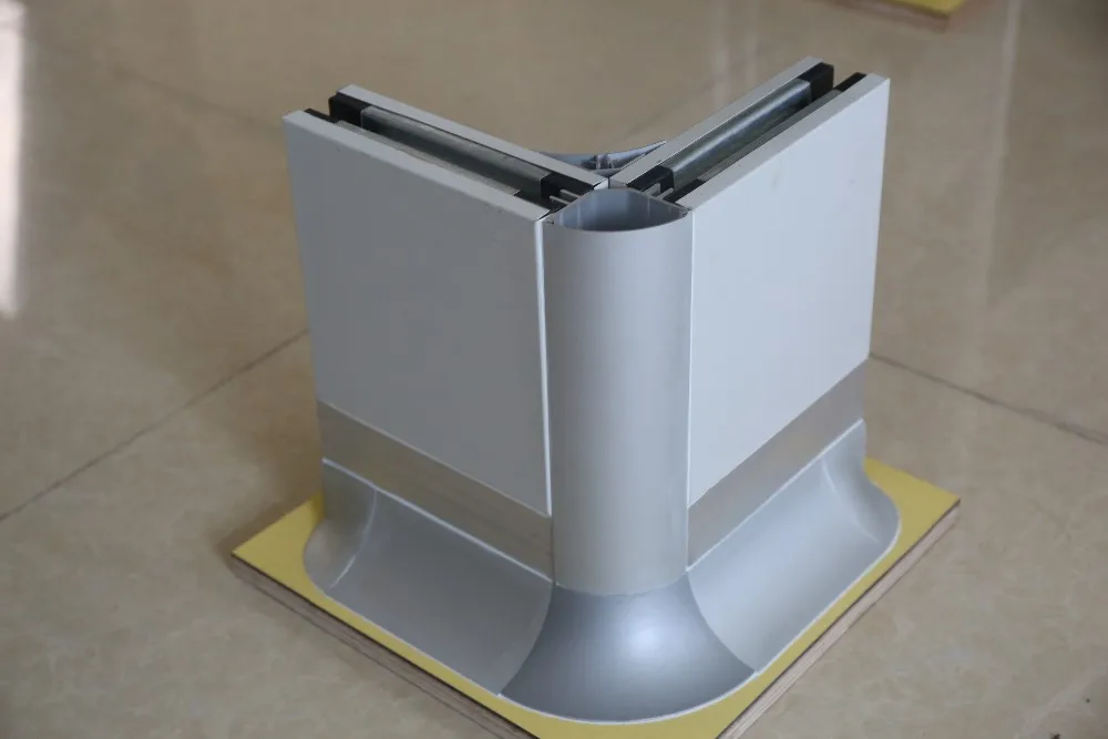 Алюминиевый наружный уголок для чистой комнаты фурнитура стены занавес угловой разъем