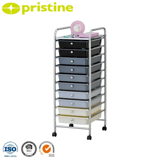 Wholesale 10-Tier Home Storage Furniture from Taiwan Quality eBay Sale-Colorful Plastic Drawer Wheels for Kitchen Space