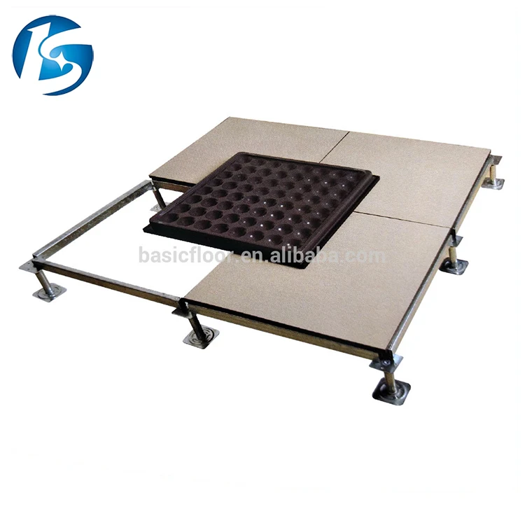 Cheap wholesale anti static data center ceramic covering steel raised floor