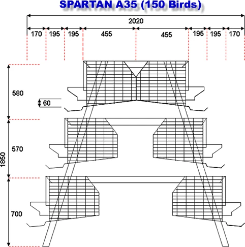 
Оцинкованная 3 яруса и 4 яруса куриные клетки для разведения 