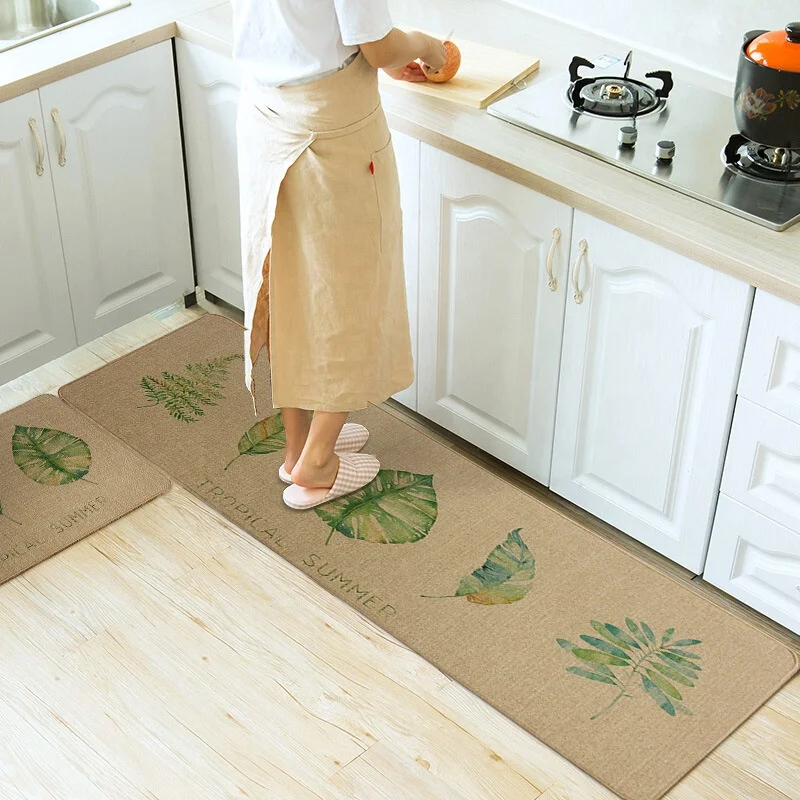 High Quality absorbent non-slip Kitchen floor mat rubber carpet home door mat