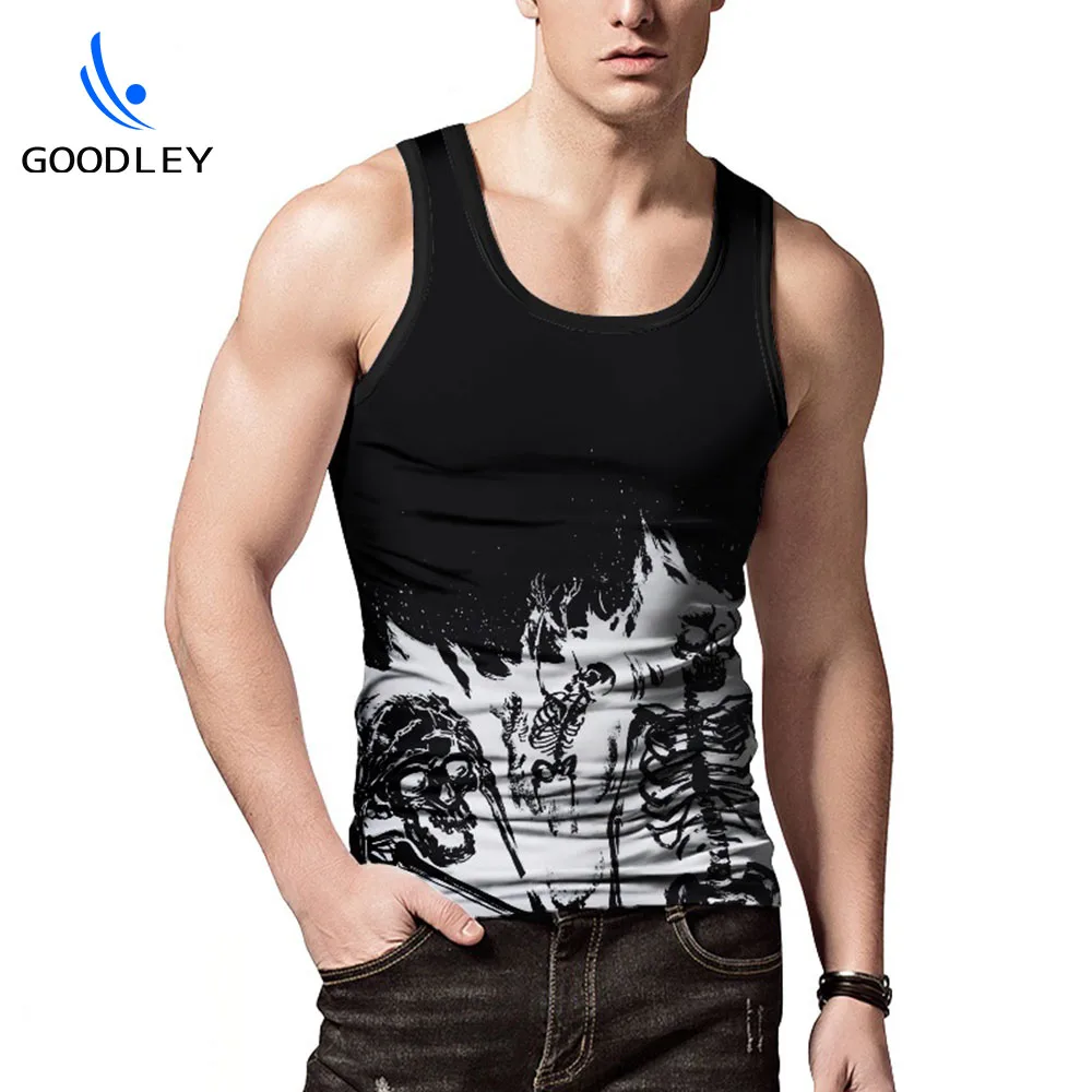 
in stock bulk wholesale novelty dyed sublimation printing singlets male tank top 