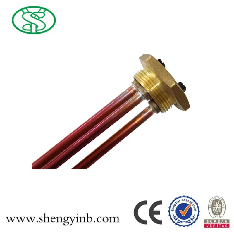 electric tubular immersion heating element for solar water heater