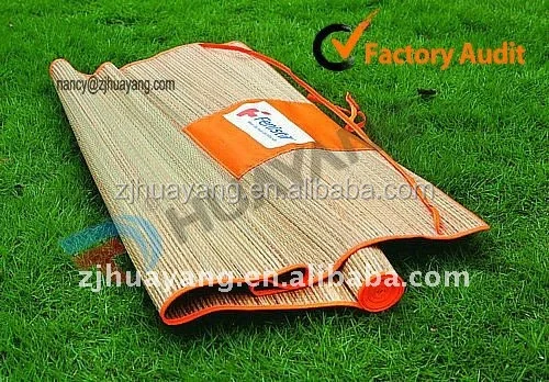 HUAYANG 90x180cm rolling camping Straw beach mat