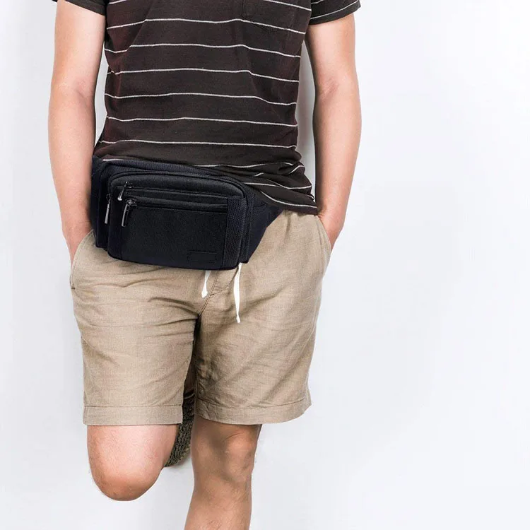 
Custom your own logo multi waist bag fanny pack men wholesale bum bag 