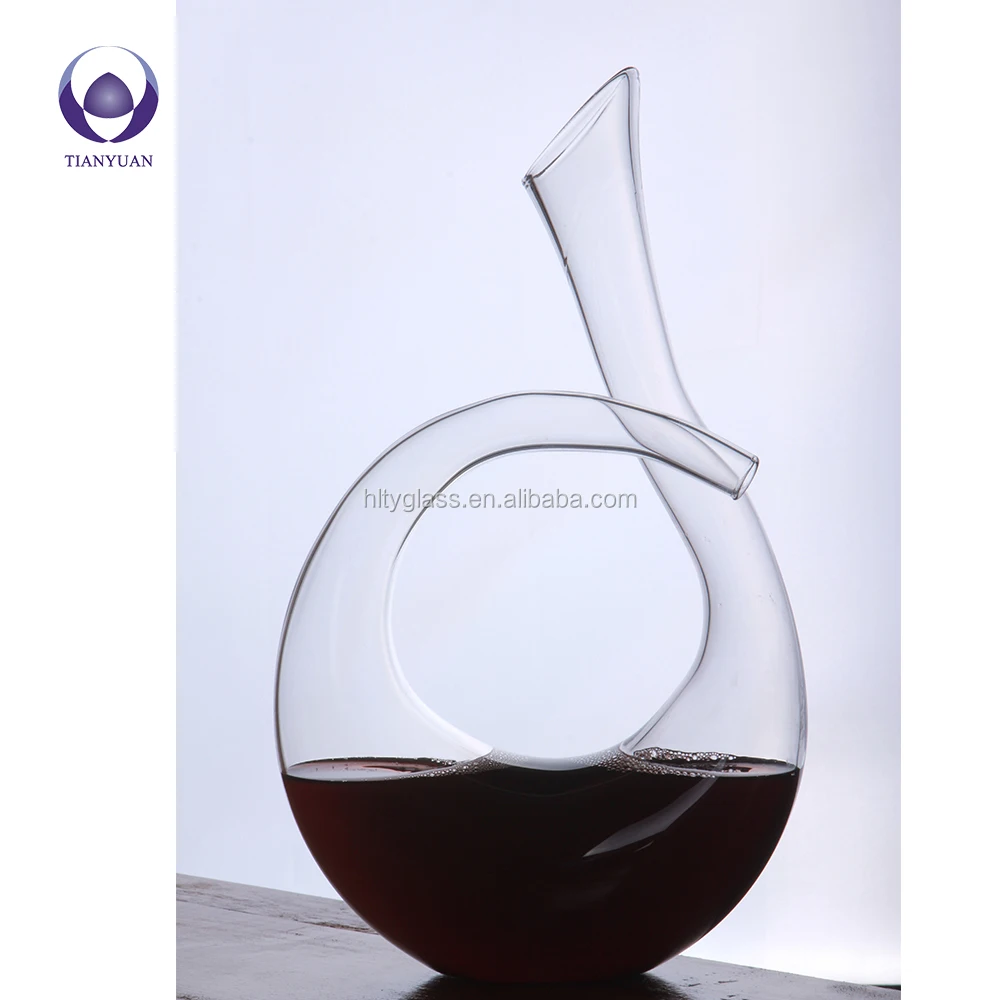 borosilicate glass products clear color glass wine decanter
