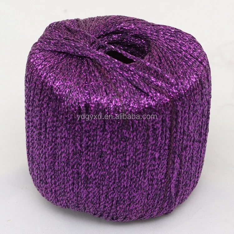 High quality colors Flat M type colorful flat 100% metallic yarn for weaving  for Embroidery or Knitting