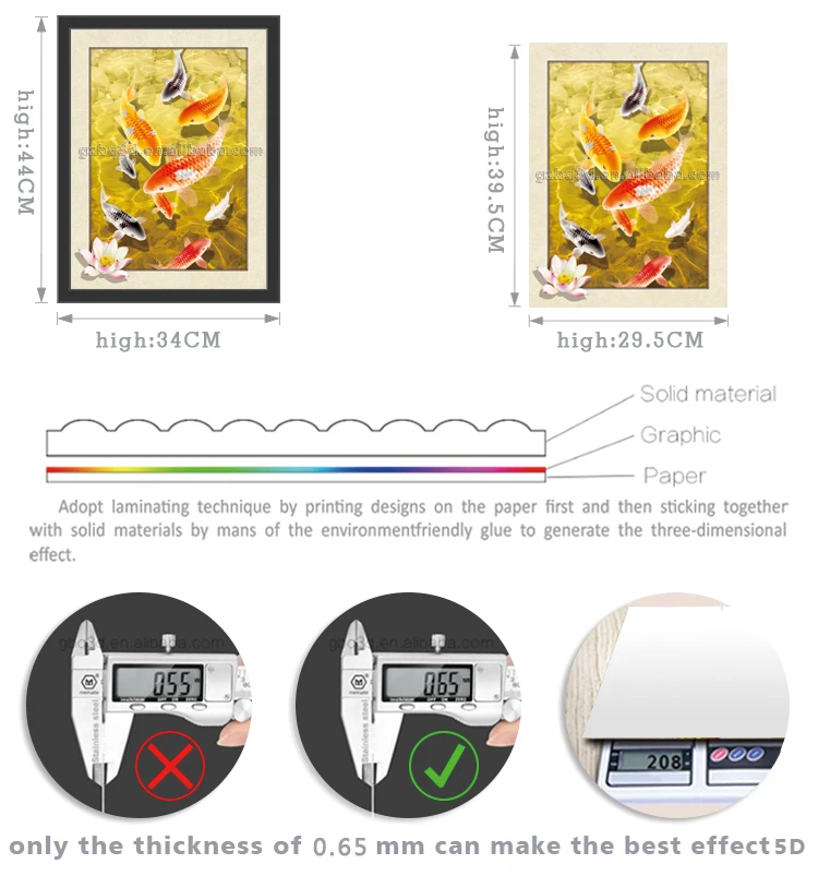 
Free sample natural scene home decoration 3d pictures 