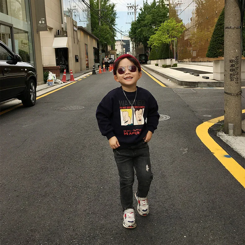 2021  Print Street Style Hoodies For Kids Cartoon Character Sweatshirts