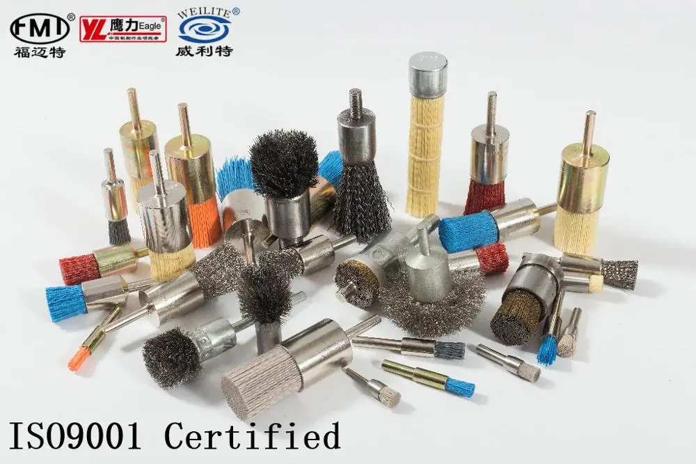 FMT customized  Deburring Polishing Ccleaning Industrial Carbon steel wire special shaped End Brush