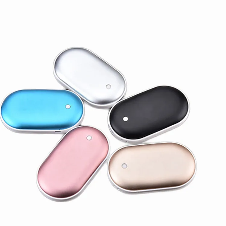 USB rechargeable electric hand warmer mini pocket power bank 2 in 1