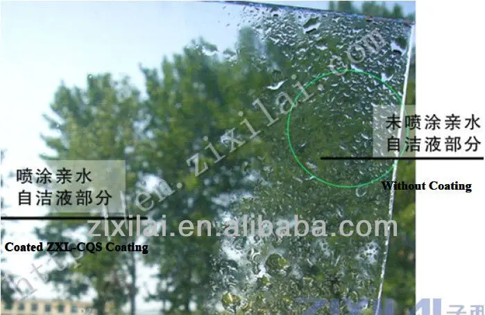 Nano Super hydrophilic self cleaning Coating for building curtain wall