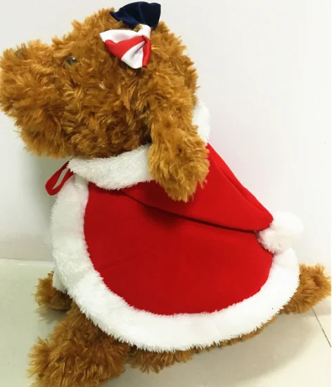 2018 Рождественская одежда для домашних животных/утолщенная Милая шаль из ворса для маленьких собак в продаже