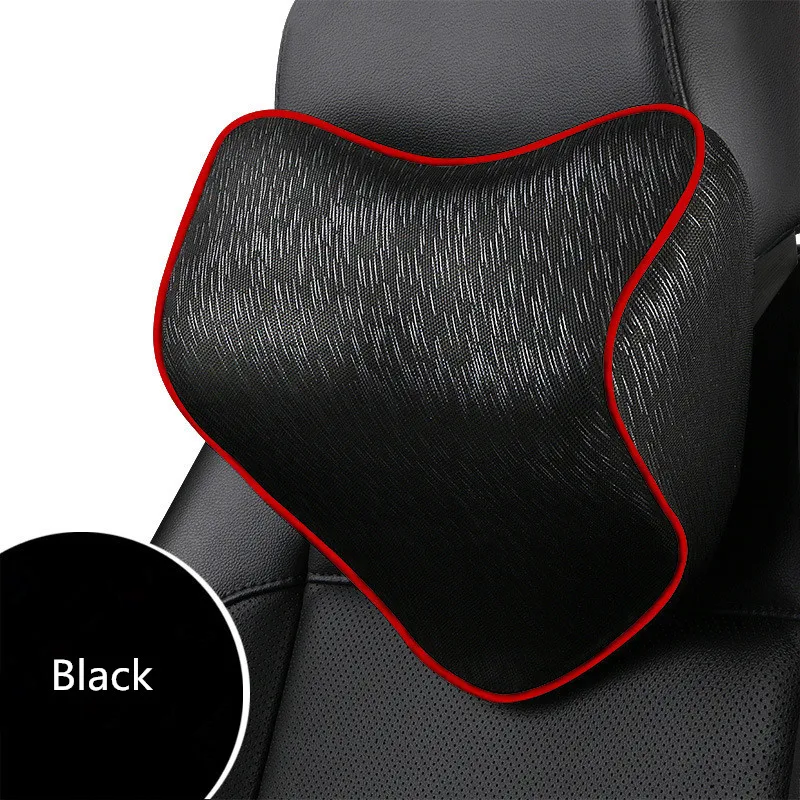 Car Headrest Neck Support Pillow Adjustable Strap Memory Foam Car Seat Pillow