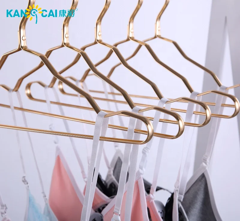
Wholesale Luxury Aluminum Rose Gold Clothes Hangers 