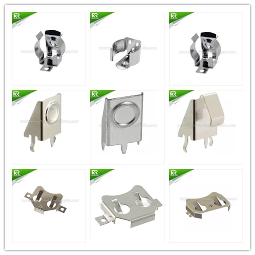 3002 SMT Button Cell Retainer CR2032 Battery Contact ,CR2025 Battery Holder