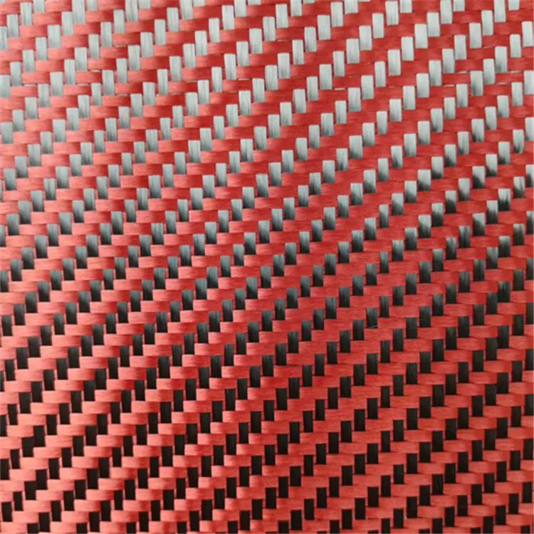 210GSM саржевое красное углеродное волокно, Jual Bahan углеродное кевларовое волокно для автозапчастей
