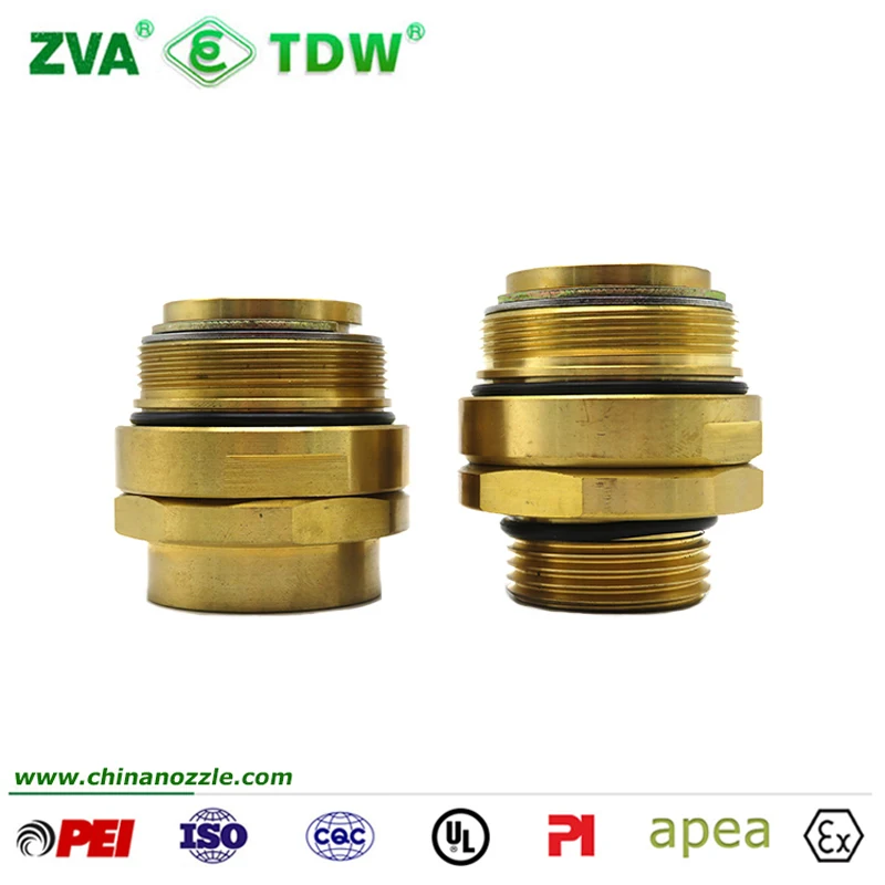 Brass Nozzle Swivel Joint Diesel Hose Coupling Fitting for ZVA 25 Automatic Fuel Nozzle