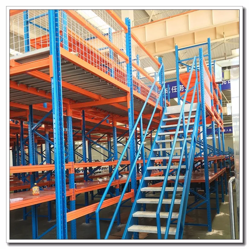 Steel Warehouse Strong Beam Mul-tier Industrial Mezzanine Rack System