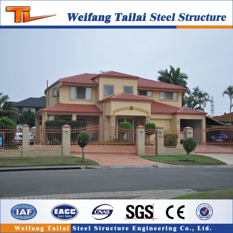 China design with import software New environmental light steel Prefabricated villa