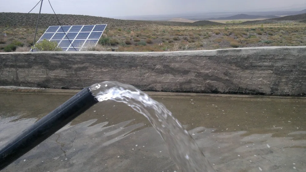High flow surface solar water pump for irrigation