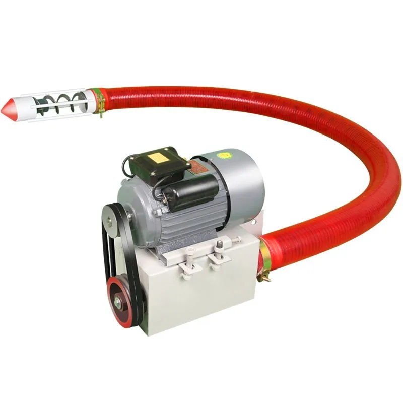 save transport space Steel pipe screw conveyor mini portable grain suction machine