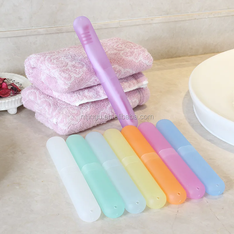 
Colorful Travel Home Use Toothbrush Holder Plastic Toothbrush Case Toothbrush Cover 