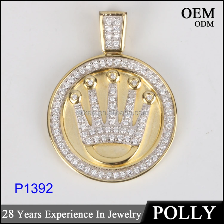 necklace factory supply cool pendant for men gold coin pendant