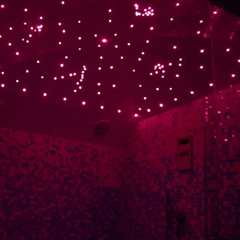 pmma end glow Plastic Optical Fiber factory price with black jacket star ceiling light