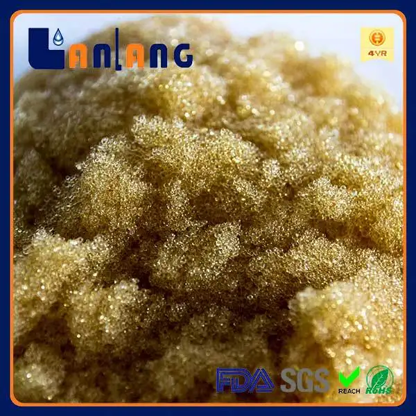 China supplier of cations polymer granules in drinking water treatment ion exchange resin
