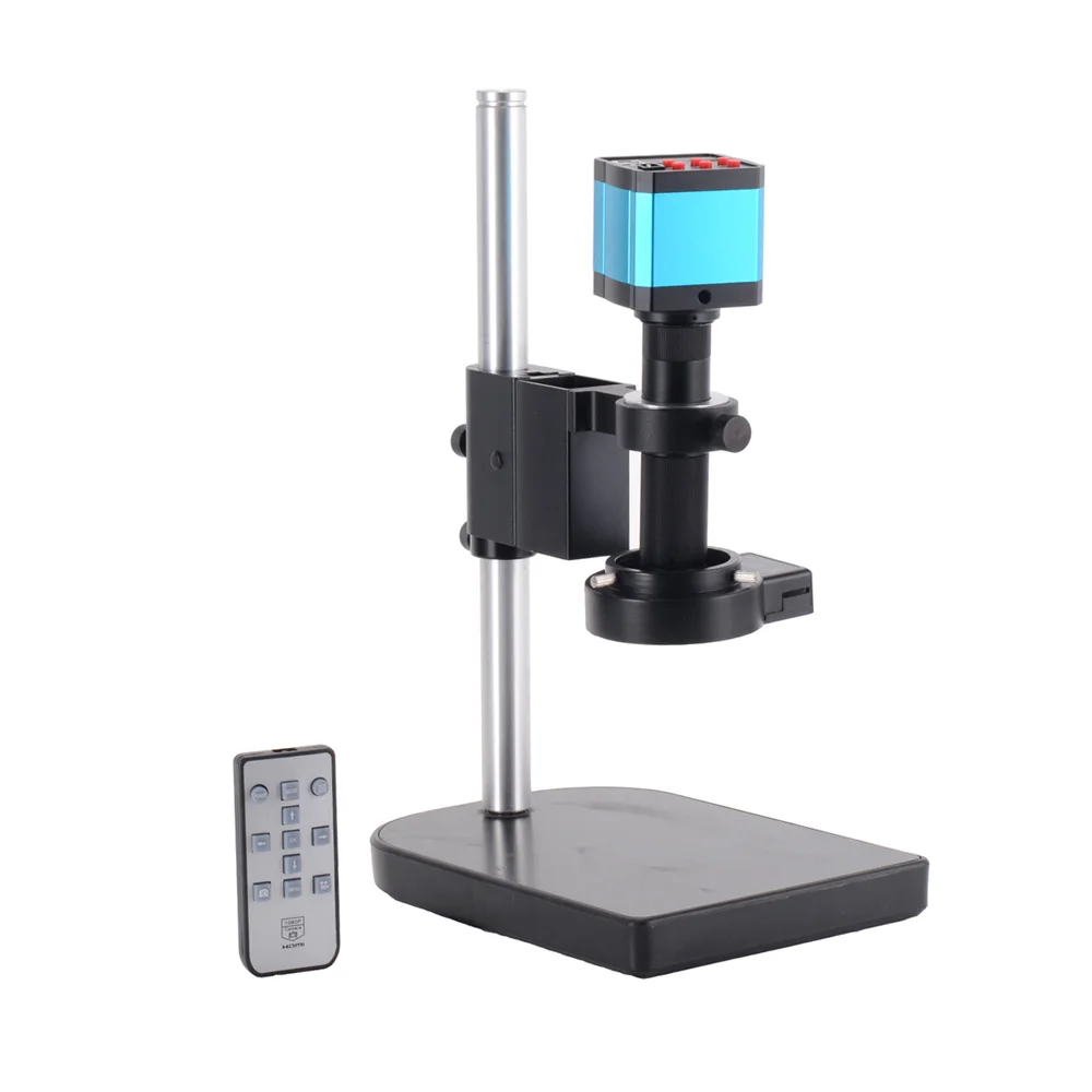 14MP HDMI-Compatible Microscope Camera USB Digital Industrial Microscope 120X Zoom Lens for PCB Mobile Repair Soldering
