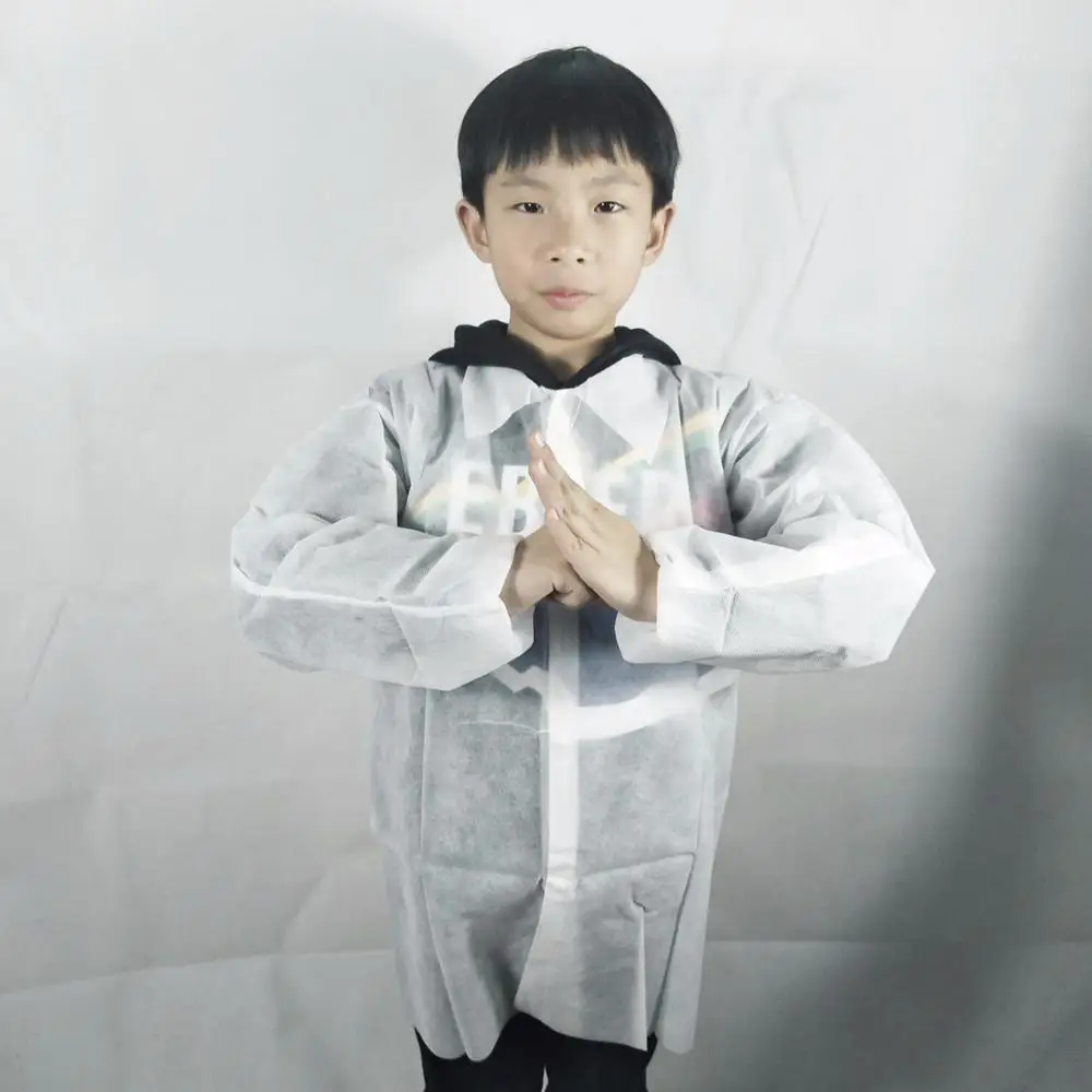 High Quality Kids Lab Coat Cheap Disposable Lab Coat For Children