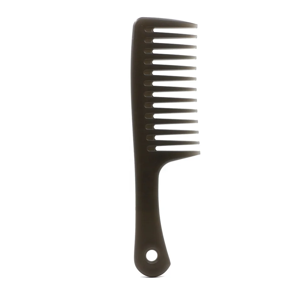 Large Tooth Detangle Comb Unbreakable Shampoo Salon Color Plastic Wide Teeth Hair Comb