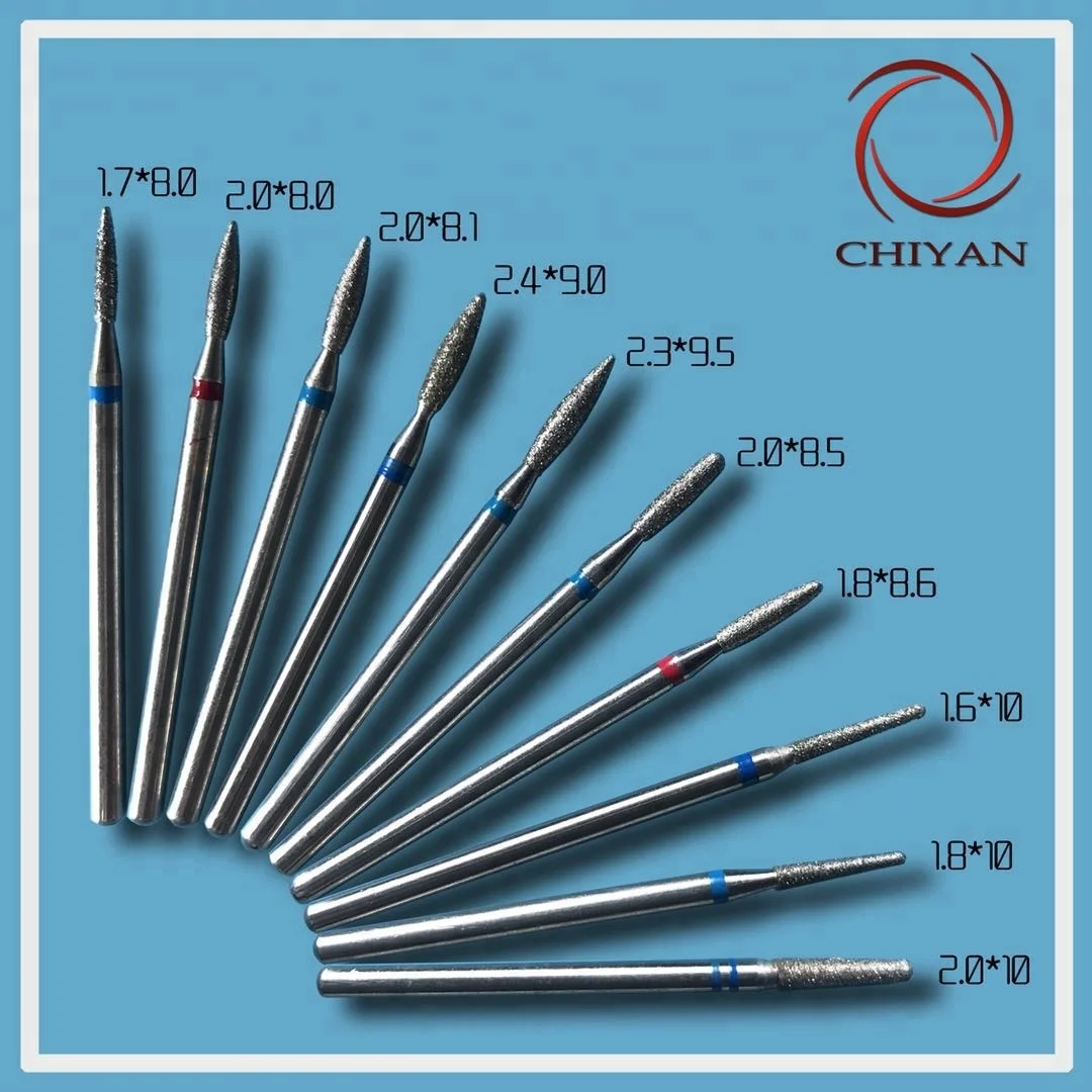 Diamond Nail Drill Bit Rotary Burr Milling Cutter Bits For Manicure