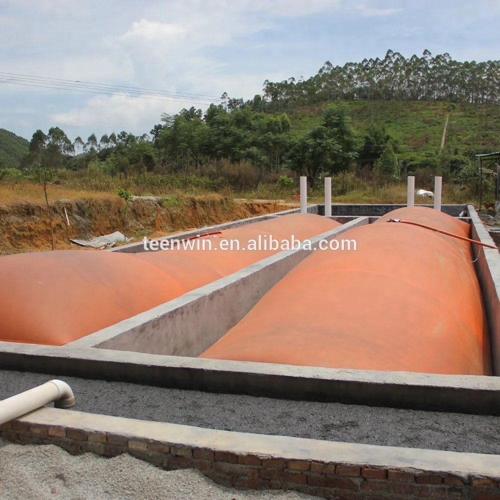 Factory price red mud biogas digester for animal cow poultry chicken lamb dropings waste