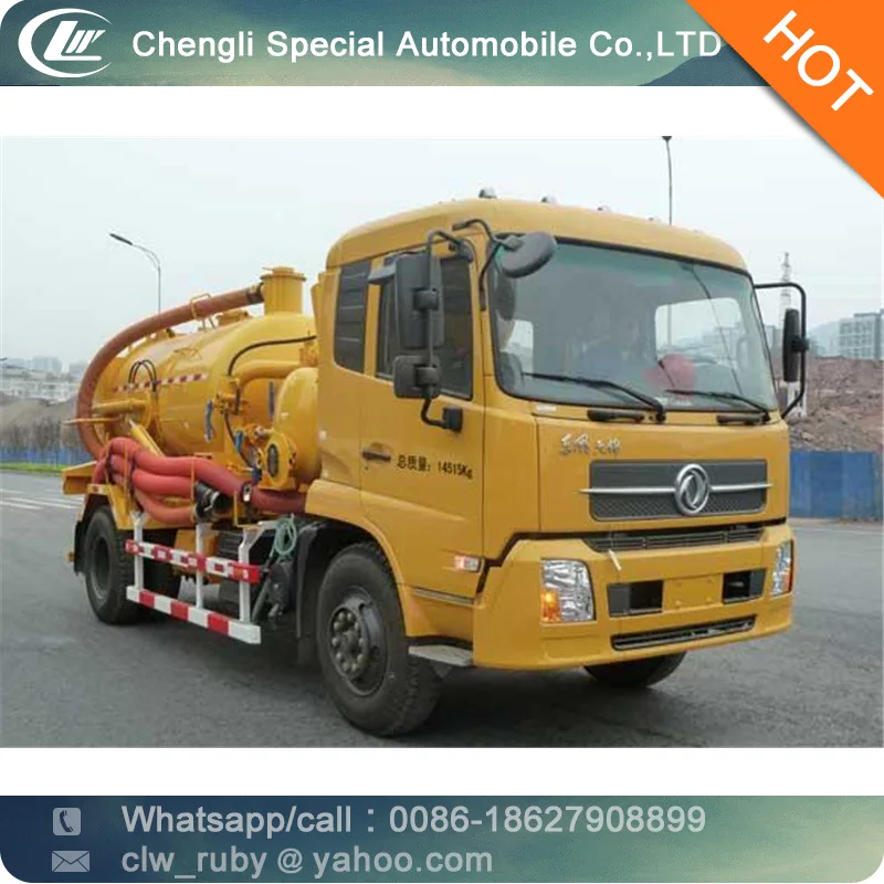 CLW Dongfeng 12000 Litres Suction -type Sewer Scavenger Truck