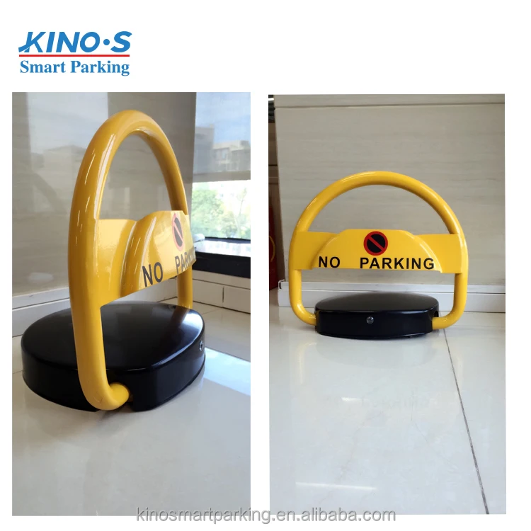 Water proof steel car parking control lock with remote controller