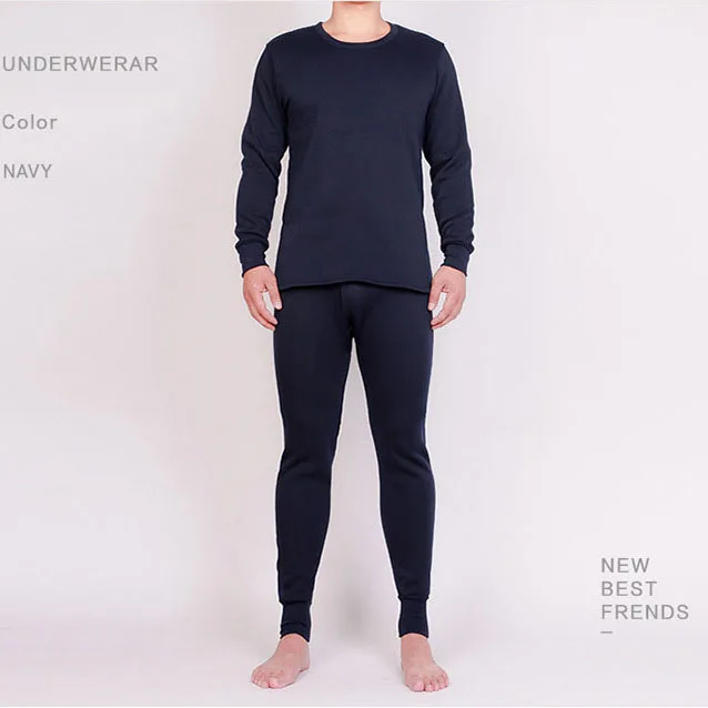 Оптовая продажа, черные мужские кальсоны с флисовой подкладкой, термобелье