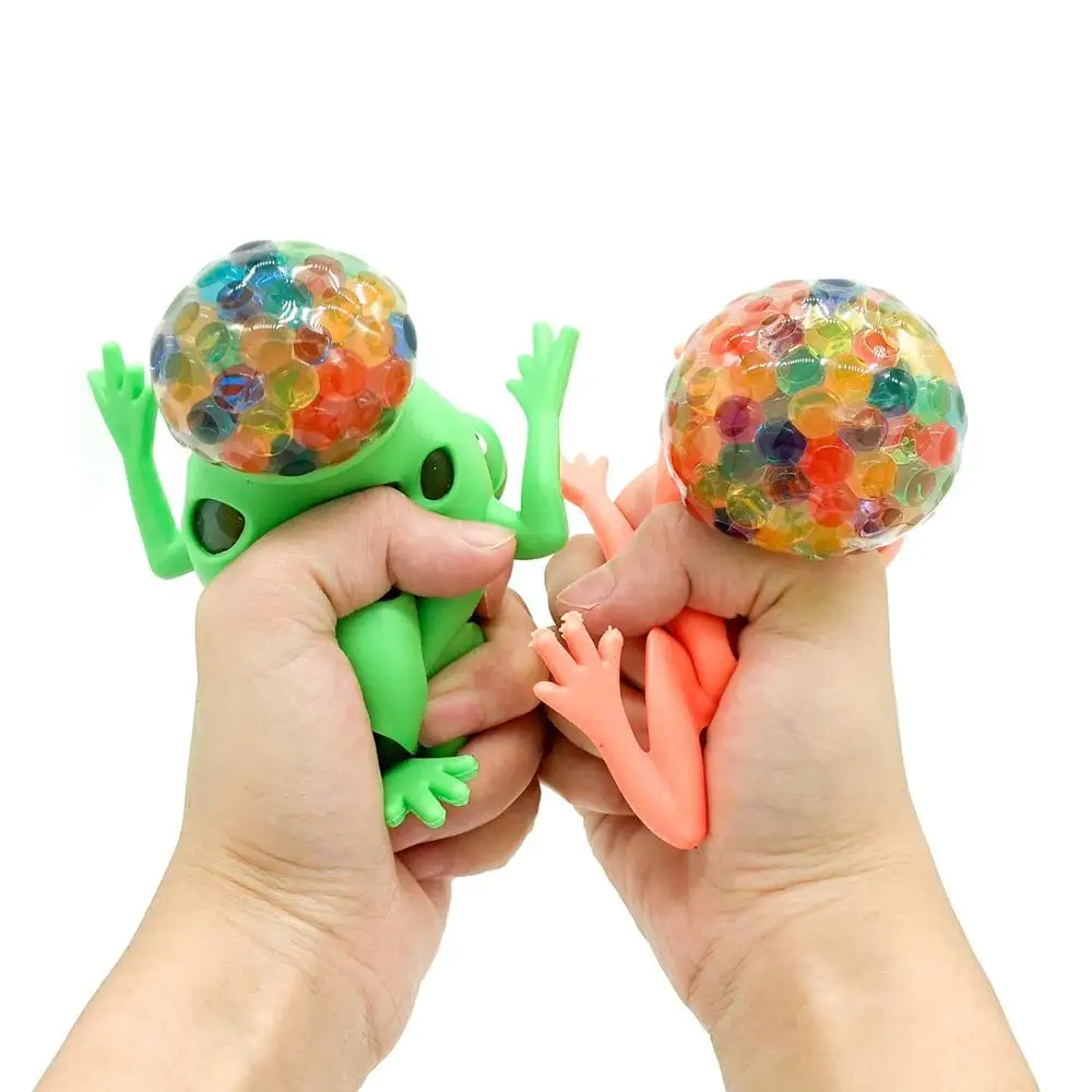 Anti Stress Squishy Multicolored Hand Exercise DNA Frog Ball Slime Toys for Kids  Animal Stress Ball ADHD Fidget Toys