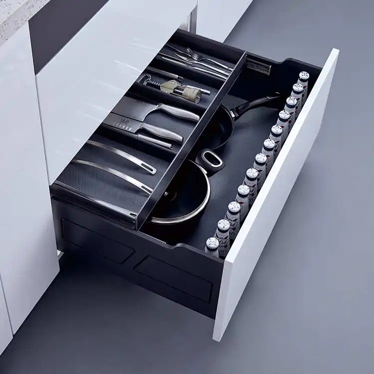 
three sided drawer basket, soft closing drawer basket , stainless steel drawer basket 