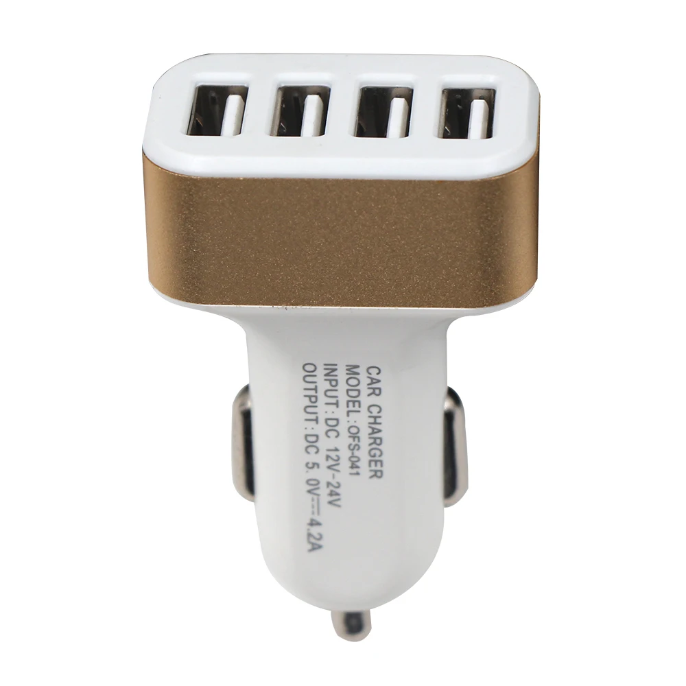 
4 ports USB for mobile phone fast charging wireless car charger 
