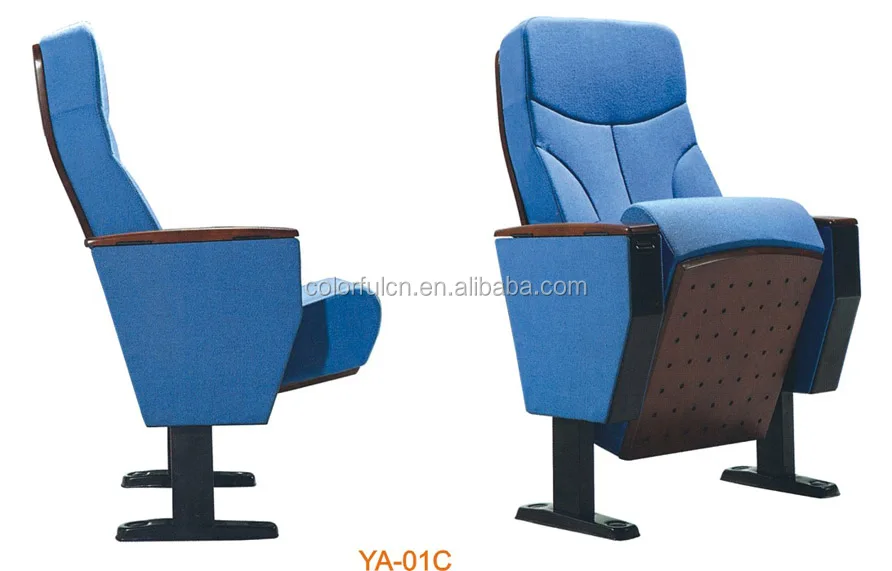 
With Cup Holder Cinema chair Wood Church Auditorium Chairs(YA-203B) 