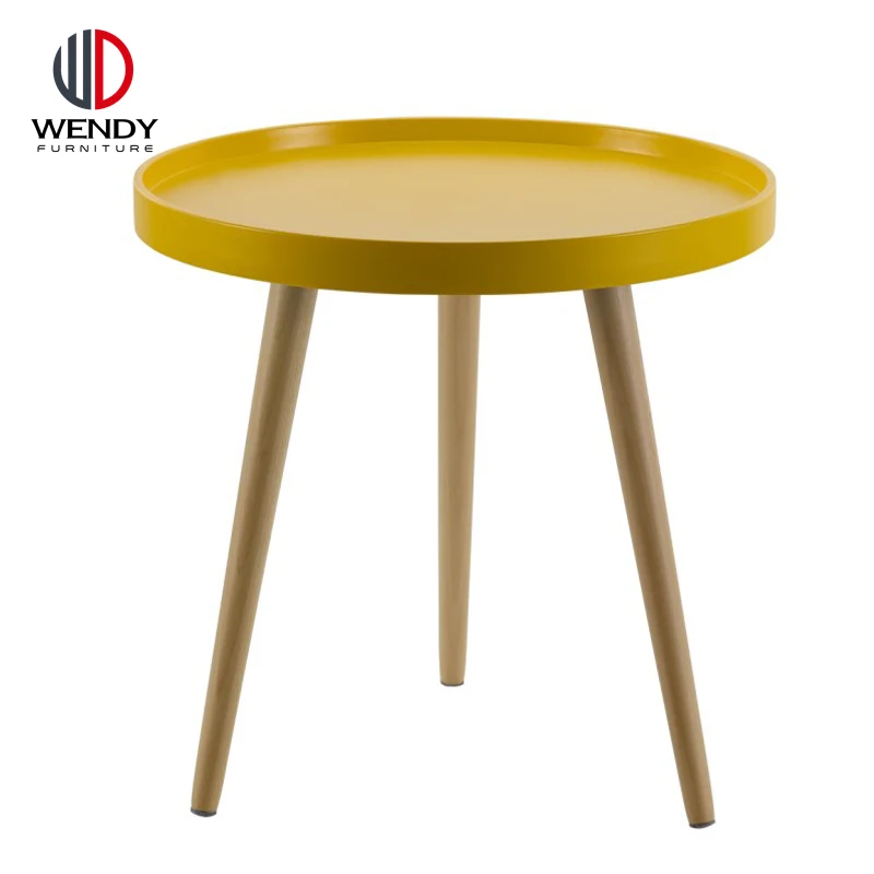 Leisure Simple Style Round PP Plastic Side Table Coffee Table For Kid