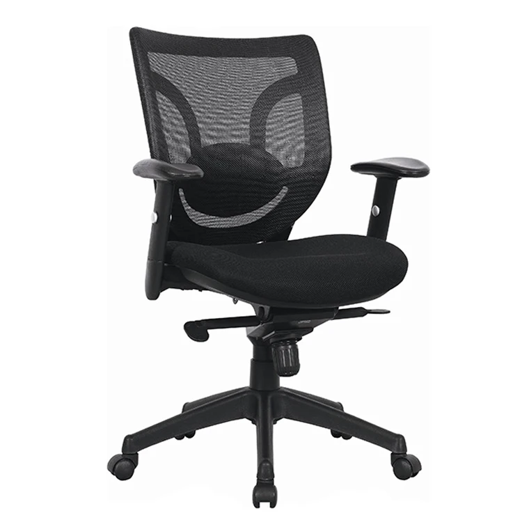 Kabel Mid Back Adjust Height Armrest Nylon Base Computer Mesh Office Chair
