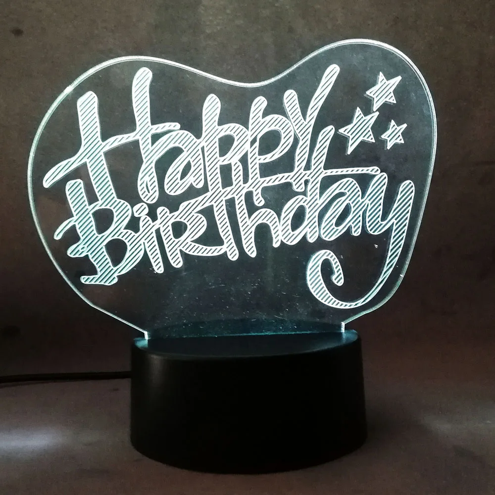 Creative heart I Love You 3D LED Touch LAMP RGB Night Light Table Bedroom Bedside Decor Girlfriend Lover Gift lava lighting