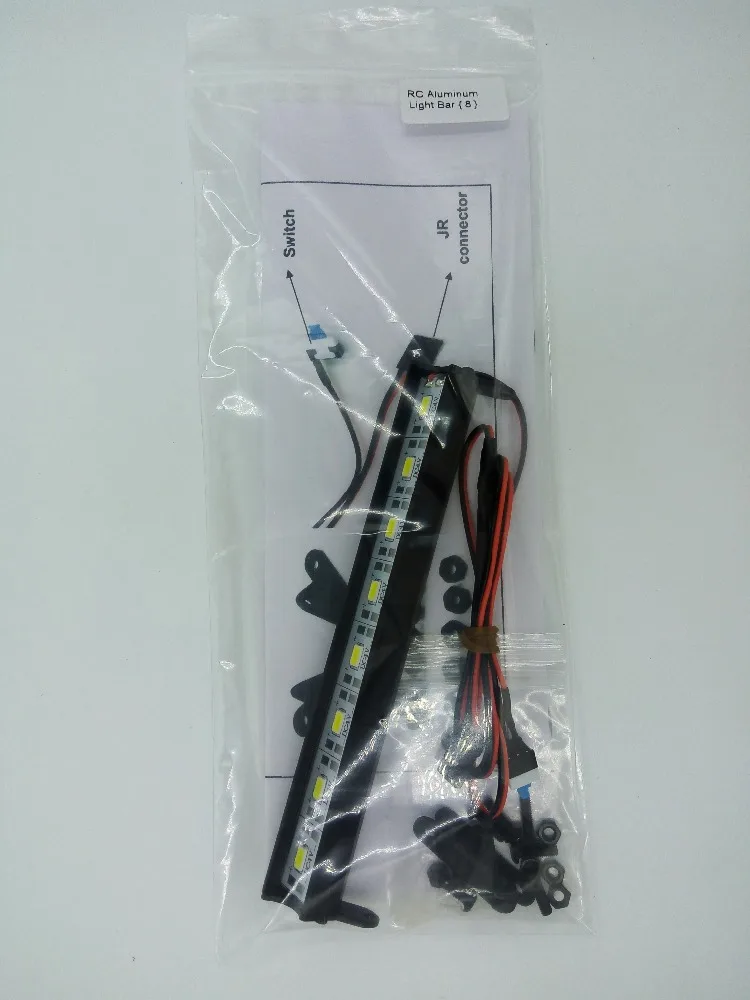 RC алюминиевый 8 LED свет крыши бар для TAMIYA осевой RC4WD гусеничный автомобиль