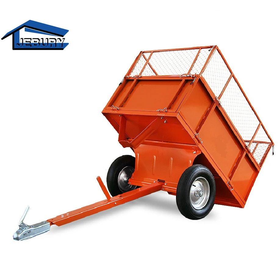 china off road steel atv forest forestry tent towed camping camper wood log trailer dump farm utility atv quad folding trailer