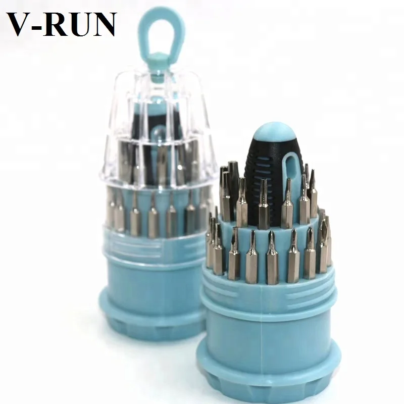 
Factory wholesale 31 in 1 small screwdriver customized color precision screwdriver set 